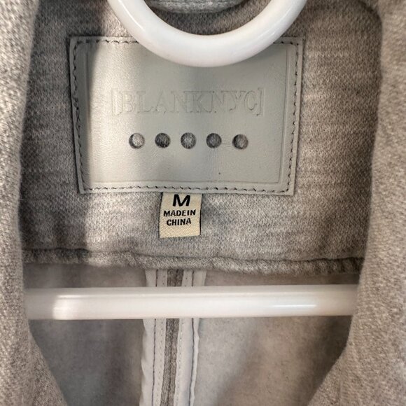 Blank NYC Heather Grey Moto Jacket Size M - Picture 7 of 7